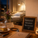 Krankenhaus, Blumen, Notizen, Kuchen, Kerze